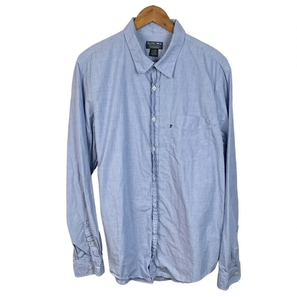 BF900 Mens Polo Ralph Lauren Jeans Co Designer Button Down Shirt XL